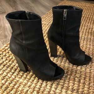 AllSaints Peep Toe Booties
